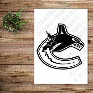 *2 for $20* Canucks logo vinyl decal sticker Hockey NHL Vancouver Handcrafted